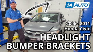 How to Replace Headlight Bumper Brackets 2006-2011 Honda Civic | 1A Auto