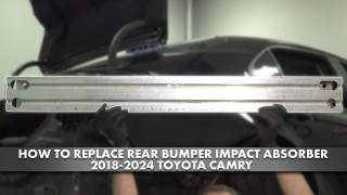 How to Replace Rear Bumper Impact Absorber 2018-2024 Toyota Camry