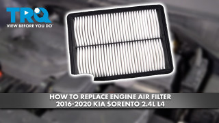 How to Replace Engine Air Filter 2016-2020 Kia Sorento 24L L4