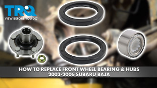 How to Replace Front Wheel Bearing  Hubs 2003-2006 Subaru Baja