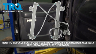 How to Replace Rear Power Window Motor  Regulator Assemblies 2001-2006 Chevrolet Silverado 2500 HD