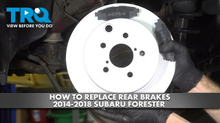 How to Replace Rear Brakes 2014-2018 Subaru Forester