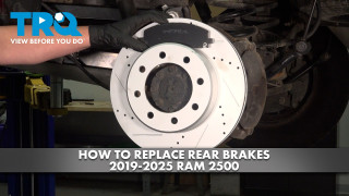 How to Replace Rear Brakes 2019-2025 Ram 2500