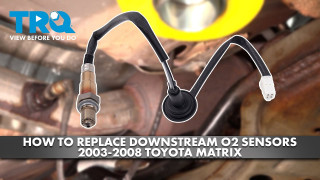 How to Replace Downstream O2 Oxygen Sensor 2003-2008 Toyota Matrix 18L L4