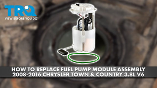 How to Replace Fuel Pump Module Assembly 2008-2016 Chrysler Town  Country 38L V6