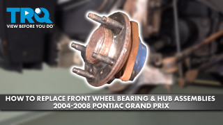 How to Replace Front Wheel Bearing  Hub Assemblies 2004-2008 Pontiac Grand Prix