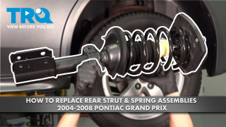 How to Replace Rear Strut  Spring Assemblies 2004-2008 Pontiac Grand Prix