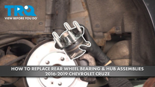 How to Replace Rear Wheel Bearing  Hub Assemblies 2016-2019 Chevrolet Cruze
