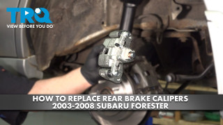 How to Replace Rear Brake Calipers 2003-2008 Subaru Forester