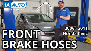 How to Replace Front Brake Hose 2006-2011 Honda Civic | 1A Auto