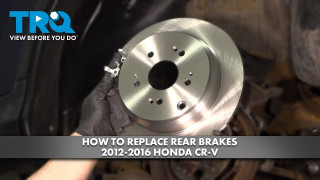 How to Replace Rear Brakes 2012-2016 Honda CR-V