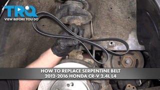 How to Replace Serpentine Belt 2012-2016 Honda CR-V 24L L4