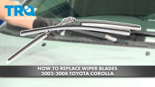 How to Replace Wiper Blades 2003-2008 Toyota Corolla