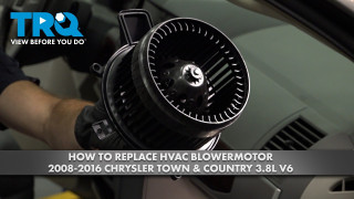 How to replace Front HVAC Blower Motor Assembly 2008-2016 Chrysler Town  Country