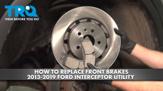 How to Replace Front Brakes 2013-2019 Ford Interceptor Utility