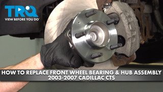 How to replace Front Wheel Bearing  Hub Assembly 2003-2007 Cadillac CTS