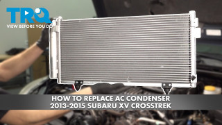 How to Replace AC Condenser  Receiver Drier Assembly 2013-2015 Subaru XV Crosstrek 20L H4