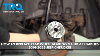 How to Replace Rear Wheel Bearing  Hub Assemblies 2014-2023 Jeep Cherokee