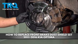 How to Replace Front Brake Dust Shield Set 2011-2016 Kia Optima