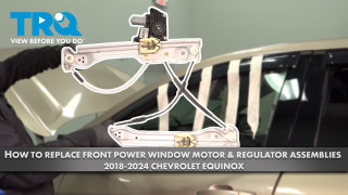 How to Replace Front Power Window Motor  Regulator Assemblies 2018-2024 Chevrolet Equinox