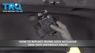 How to Replace Trunk Lock Actuator 2016-2019 Chevrolet Cruze