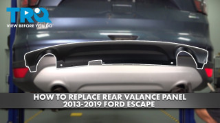 How to Replace Rear Valance Panel 2013-2019 Ford Escape