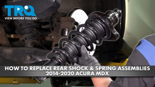 How to Replace Rear Shock  Spring Assemblies 2014-2020 Acura MDX