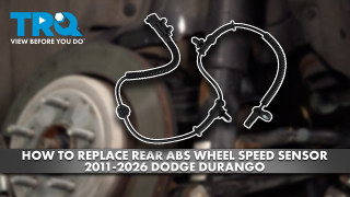 How to Replace Rear ABS Wheel Speed Sensor 2011-2026 Dodge Durango