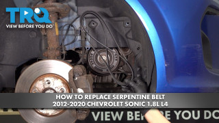 How to Replace Serpentine Belt 2012-2020 Chevrolet Sonic 18L L4