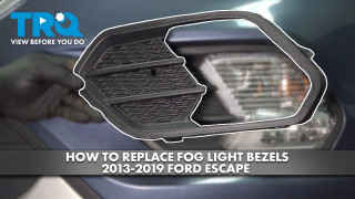 How to Replace Front Fog Light Bezels 2013-2019 Ford Escape