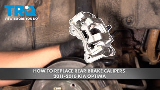 How to Replace Rear Brake Calipers 2011-2012 Kia Optima