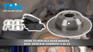 How to Replace Rear Brakes 2016-2020 Kia Sorento 24L L4