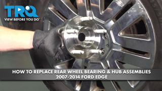 How to Replace Rear Wheel Bearings  Hub Assemblies 2007-2014 Ford Edge