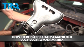 How to Replace Exhaust Manifold 2003-2008 Toyota Matrix 18L L4