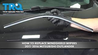 How to Replace Windshield Wipers 2011-2016 Mitsubishi Outlander