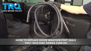 How to Replace Door Weatherstrip Seals 2007-2014 GMC Sierra 2500 HD