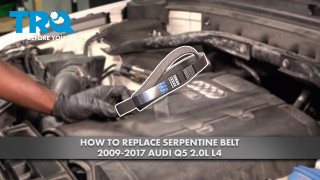 How to Replace Serpentine Belt 2009-2017 Audi Q5 20L L4