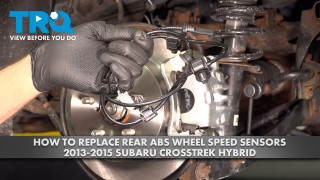 How to Replace Rear ABS Wheel Speed Sensors 2013-2015 Subaru Crosstrek Hybrid