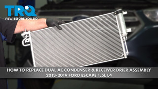 How to Replace AC Condenser  Receiver Drier Assembly 2013-2019 Ford Escape 15L L4