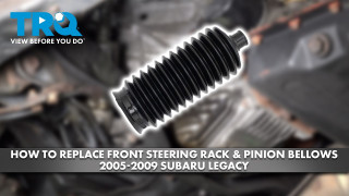 How to Replace Front Steering Rack  Pinion Bellows 2005-2009 Subaru Legacy