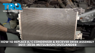 How to Replace AC Condenser  Receiver Drier Assembly 2011-2026 Mitsubishi Outlander 20L L4