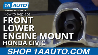 How to Replace Front Lower Engine Mount 2001-05 Honda Civic | 1A Auto