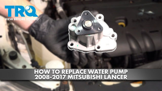 How to Replace Engine Water Pump 2008-2017 Mitsubishi Lancer 24L