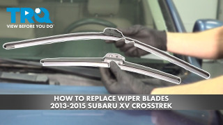 How to Replace Front Wiper Blades 2013-2015 Subaru XV Crosstrek