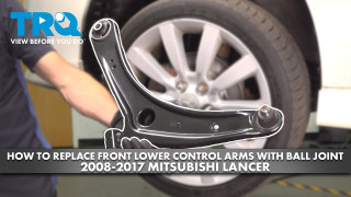How to Replace Front Lower Control Arms with Ball Joint 2008-2017 Mitsubishi Lancer