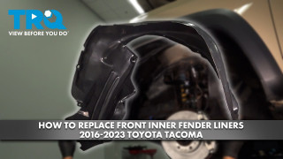 How to Replace Front Inner Fender Liners 2016-2023 Toyota Tacoma