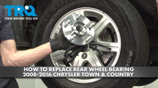 How to Replace Rear Wheel Bearing  Hub Assemblies 2008-2016 Chrysler Town  Country