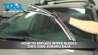 How to Replace Wiper Blades 2003-2006 Subaru Baja