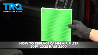 How to Replace Front Cabin Air Filter 2019-2025 Ram 2500