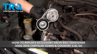 How to Replace Accessory Drive Belt Tensioner 2008-2016 Chrysler Town  Country 38L V6